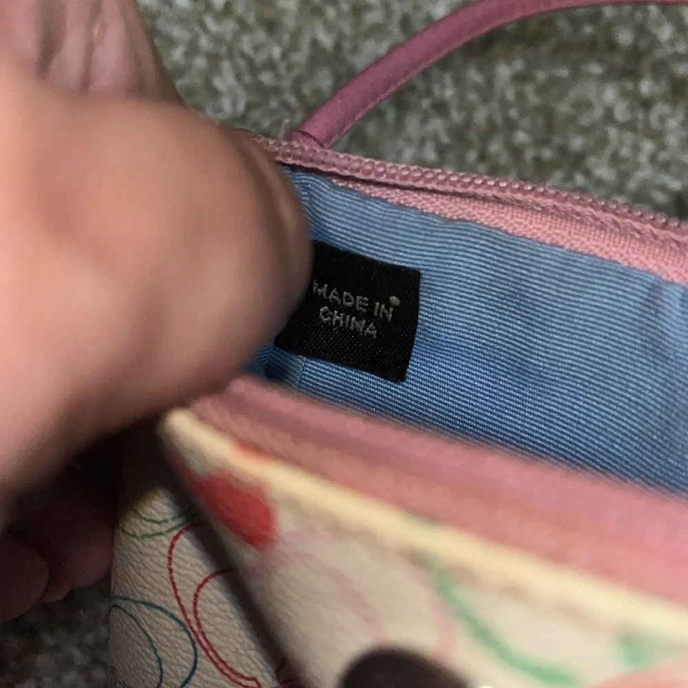 Vintage Coach Chelsea Pink Monogram Wristlet Pink Coach Hang Tag